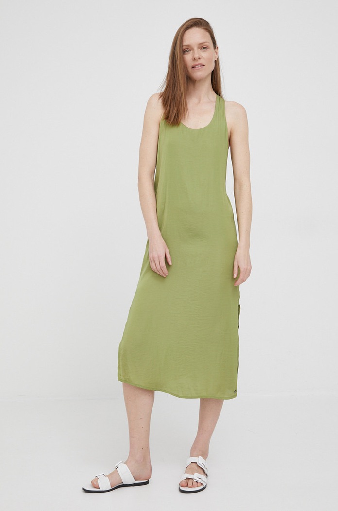 Pepe Jeans rochie Peyton PL953058.618 verde SS22