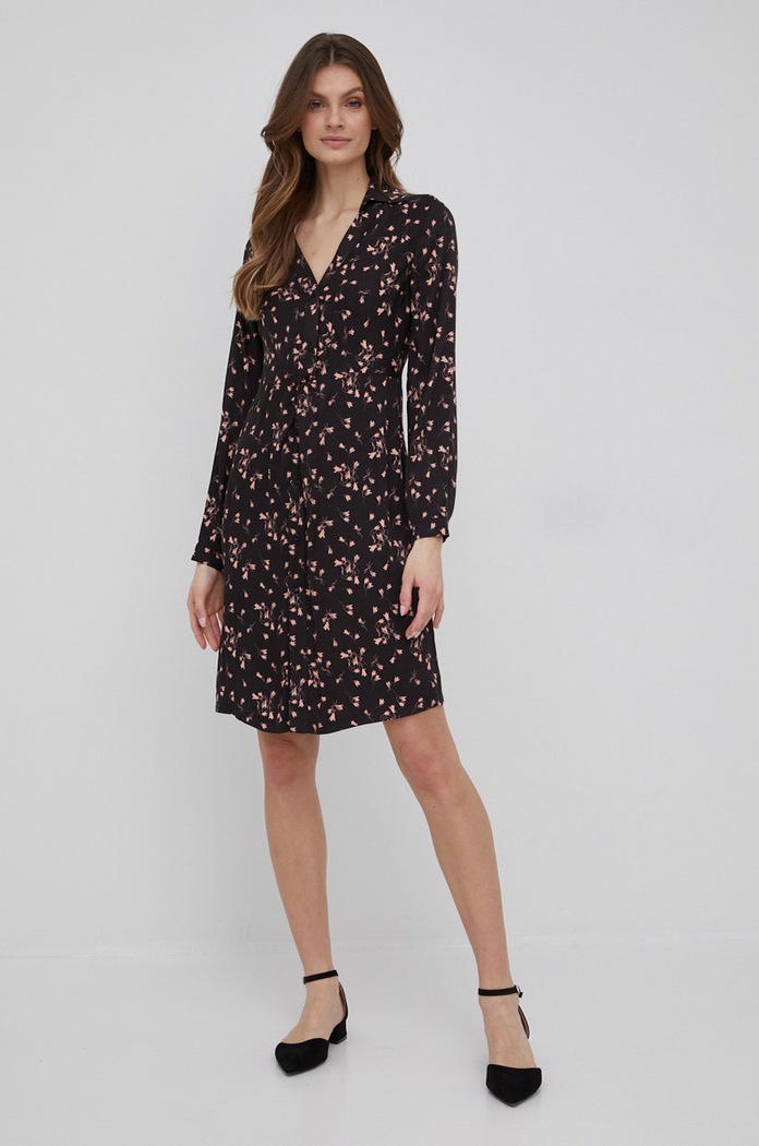 Haljina Sisley 4OIJLV00B.64N crna SS22