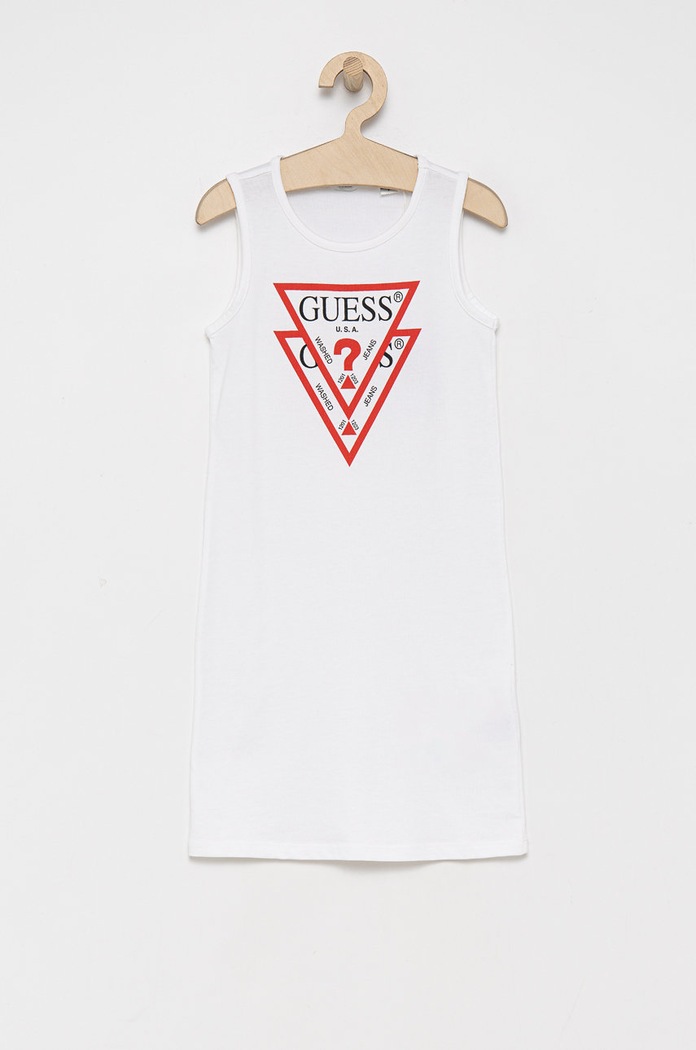 Guess Rochie din bumbac pentru copii mini alb J92K57.KAUD0