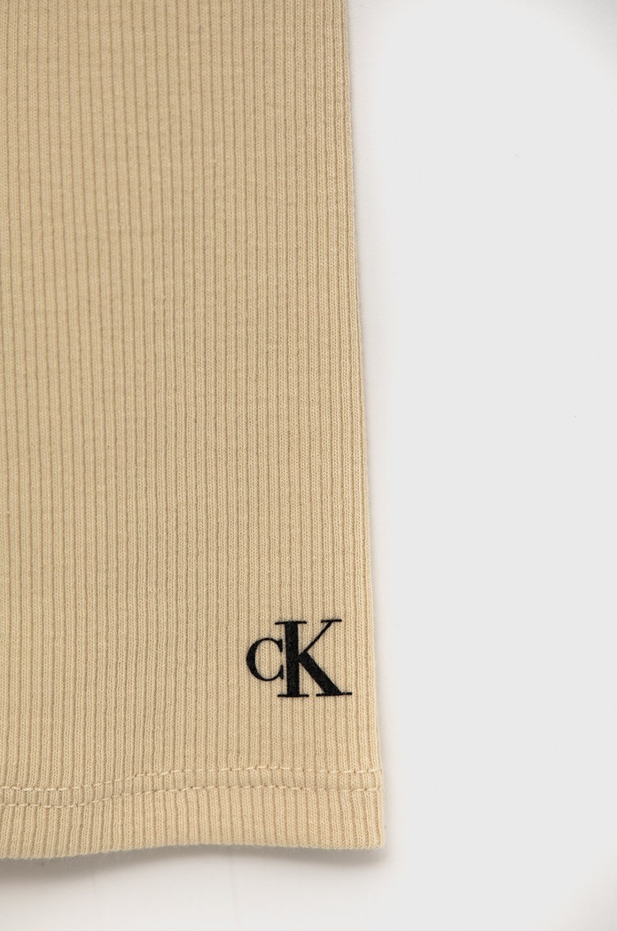 Dievča Dievčenské šaty Calvin Klein Jeans IG0IG01317.PPYY béžová