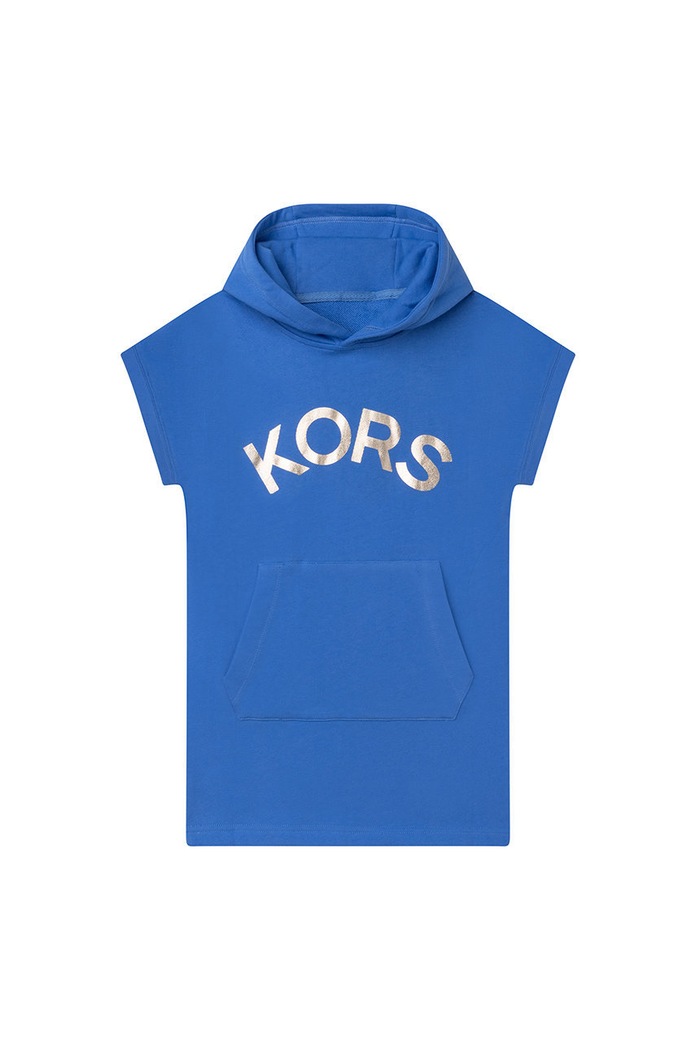 Michael Kors rochie din bumbac pentru copii mini albastru R12103.102.108