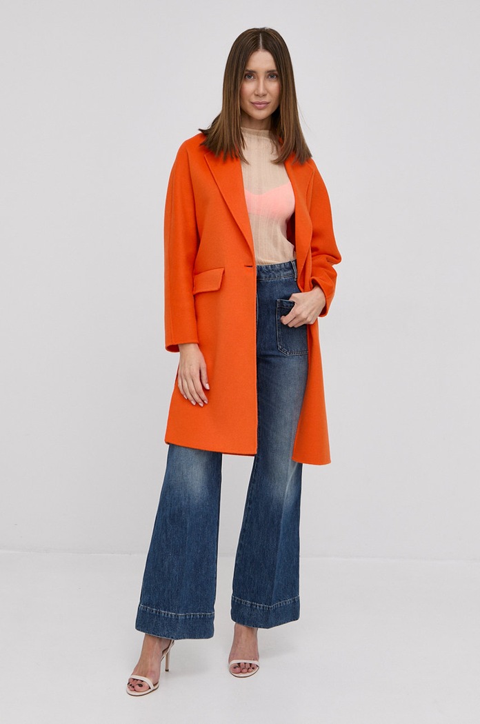 Patrizia Pepe Bluzka 8K0038.K004 pomarańczowy SS22
