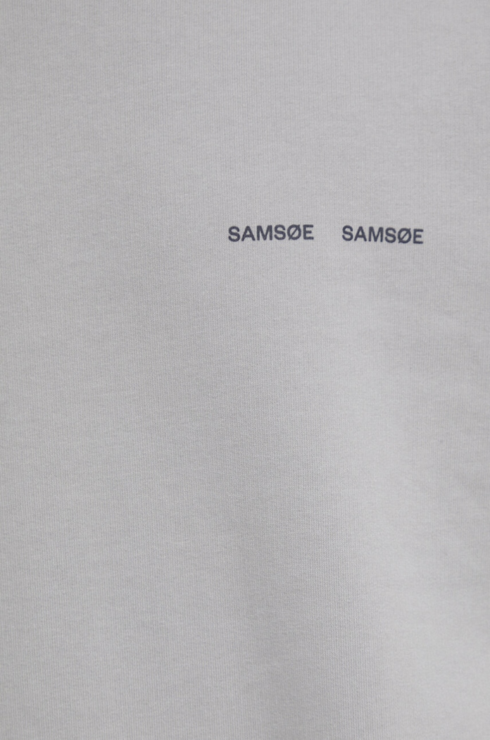 Samsoe Samsoe bluza bawełniana Norsbro M00018103 szary