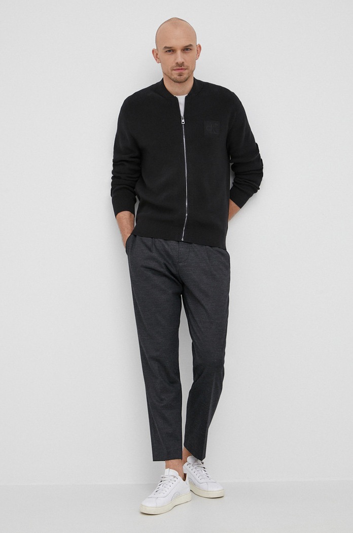 Kardigan Calvin Klein Jeans J30J319661.PPYY černá SS22