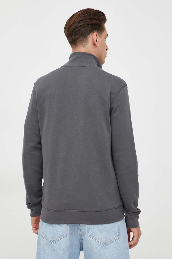 Odzież BOSS bluza bawełniana BOSS ORANGE 50468428 szary