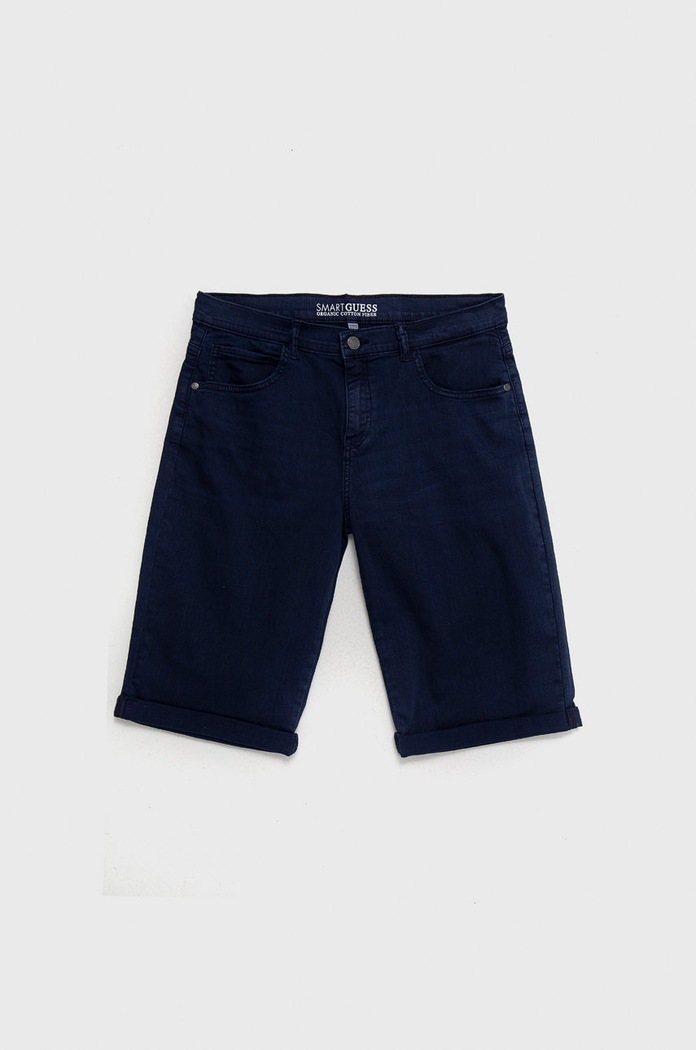 Dětské kraťasy Guess s elastanem námořnická modř L1RD03.WE620