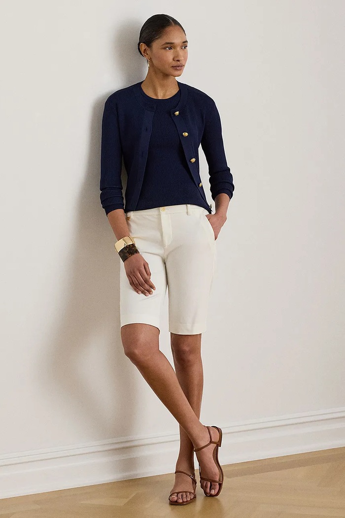 Oblečenie Šortky Lauren Ralph Lauren 200661653003 biela