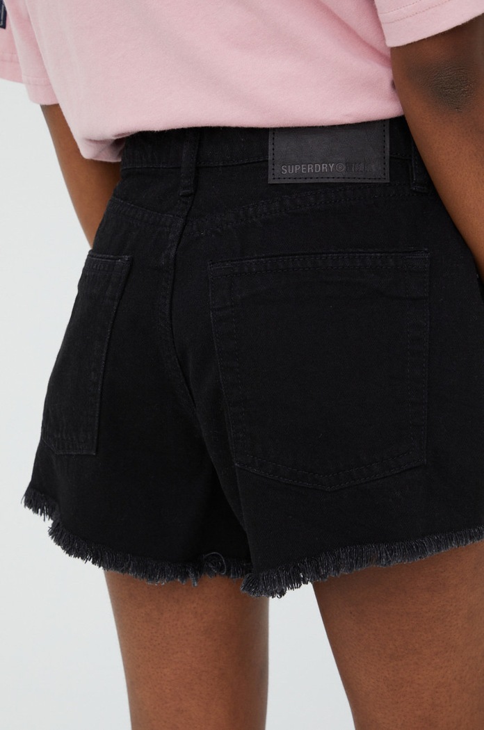 Oblečenie Superdry Rifľové krátke nohavice Superdry W7110266A.07A čierna