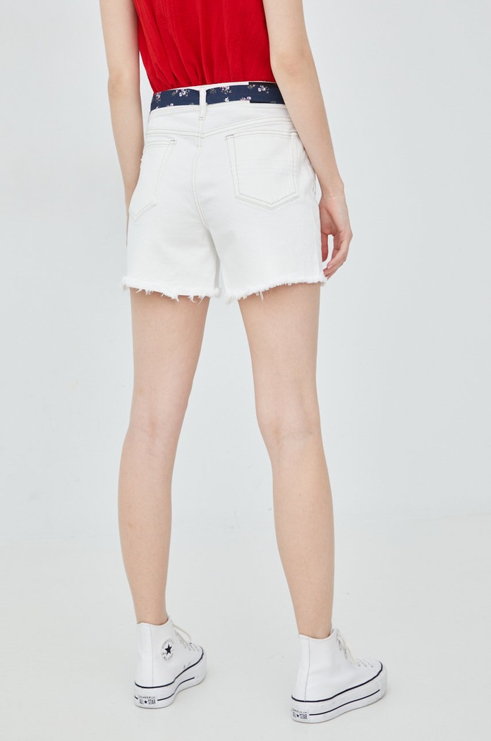 Îmbrăcăminte Superdry pantaloni scurti jeans W7110290A.01C alb
