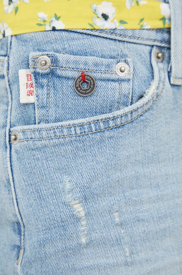 Superdry szorty jeansowe niebieski W7110290A.O3O