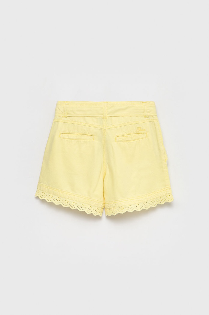 Παιδικό σορτς Guess J2GD03.WE8R0 κίτρινο SS22