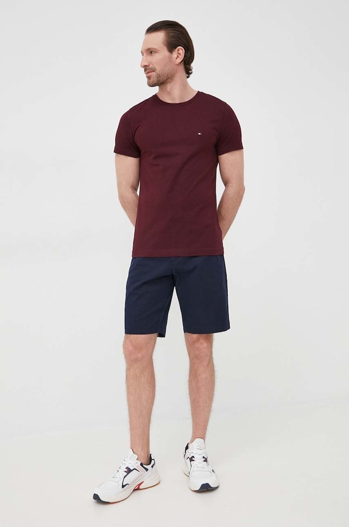 Tommy Hilfiger szorty HARLEM 1985 MW0MW23568.PPYY granatowy SS25