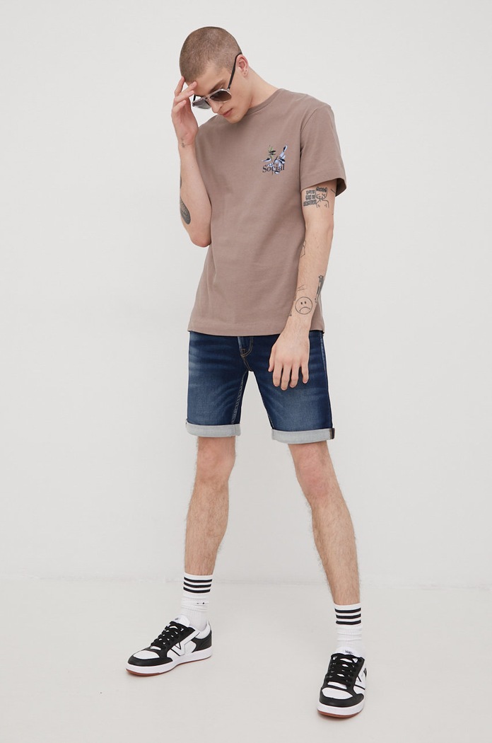 Traper kratke hlače Produkt by Jack & Jones 12208610.DarkBlueDe mornarsko plava SS22