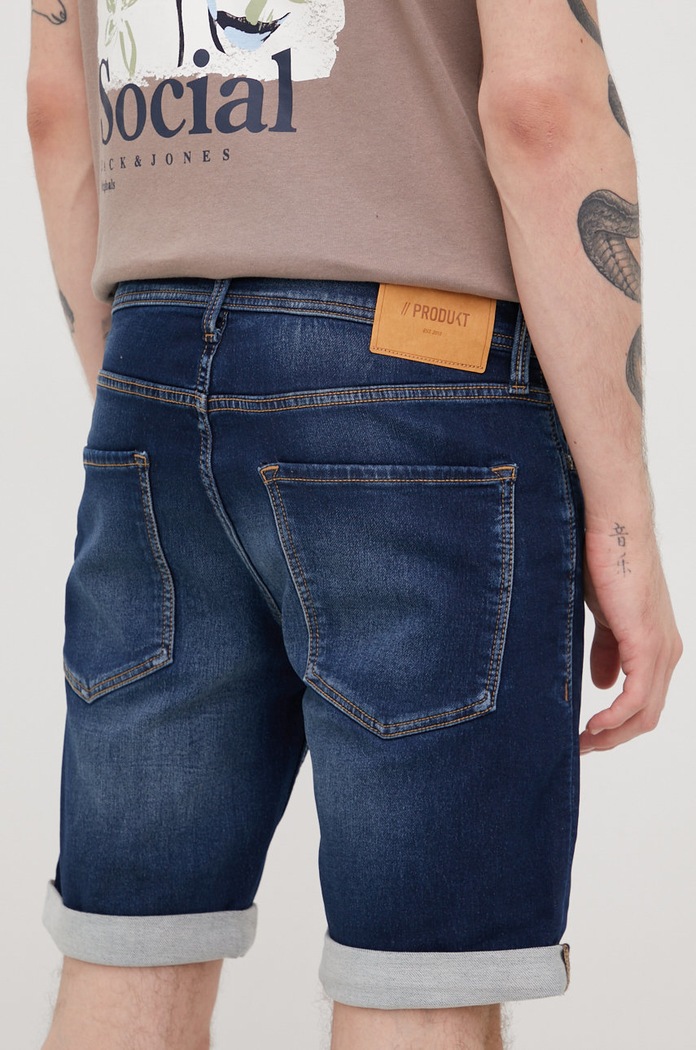 Odjeća Traper kratke hlače Produkt by Jack & Jones 12208610.DarkBlueDe mornarsko plava