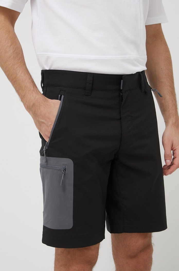 Turistické šortky Jack Wolfskin Active Track látka čierna 1503791.6000