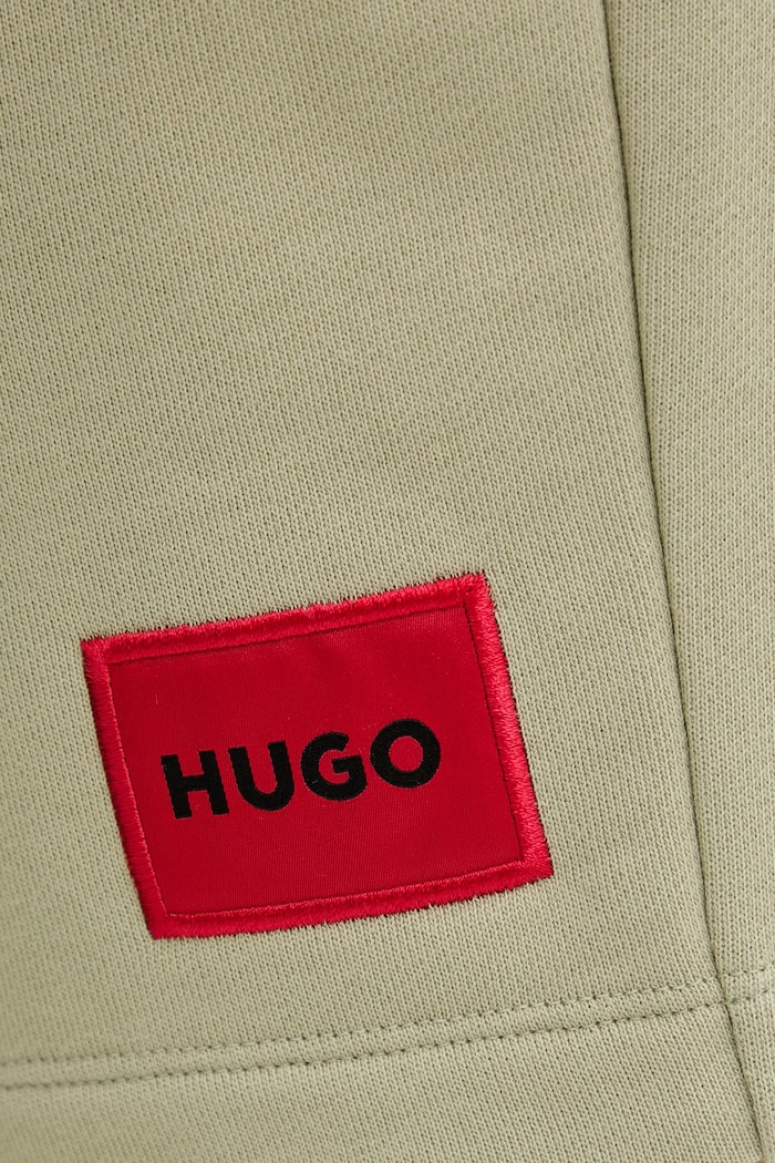 HUGO teplákové šortky pánske bavlnené Diz222 zelená 50466196