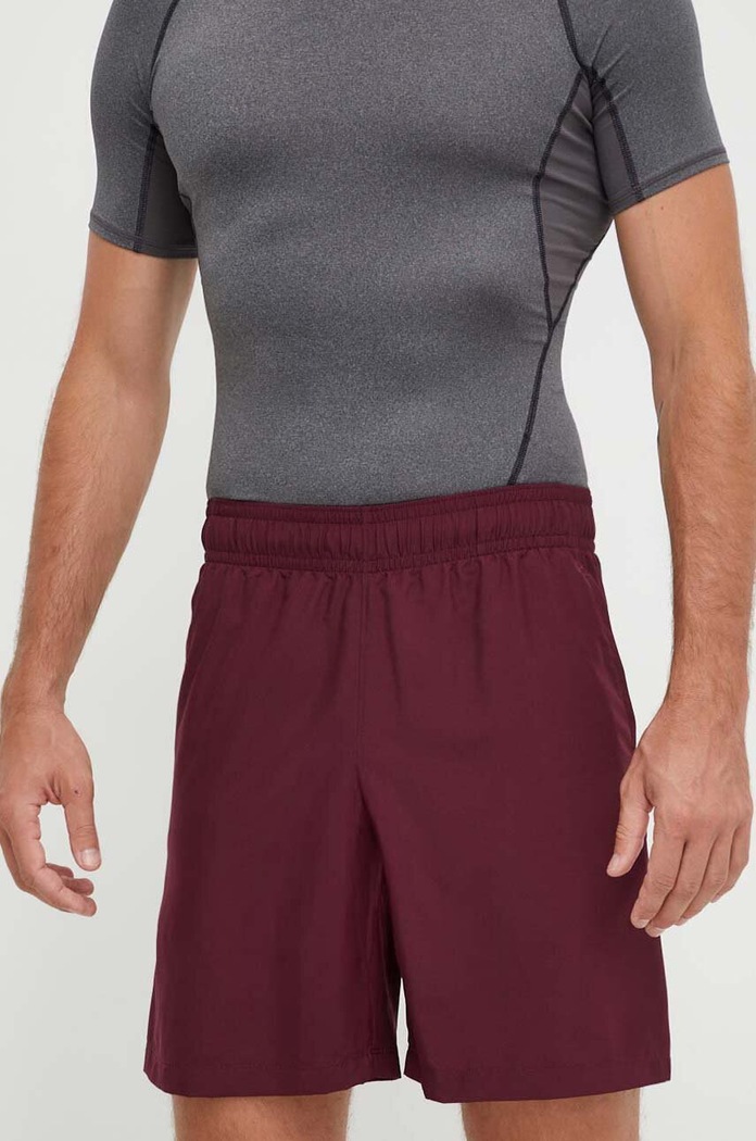 Under Armour szorty treningowe tkanina bordowy 1370388