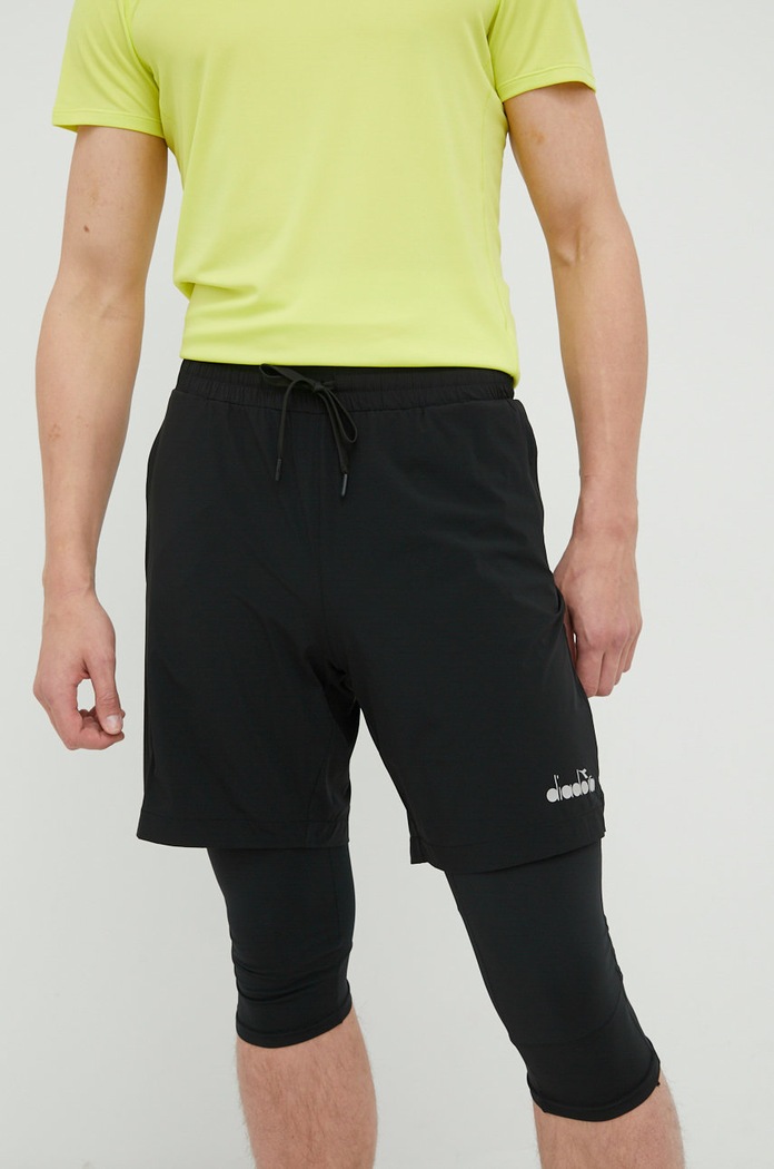 Kratke hlače za trčanje Diadora Be One 102.178154 crna SS22