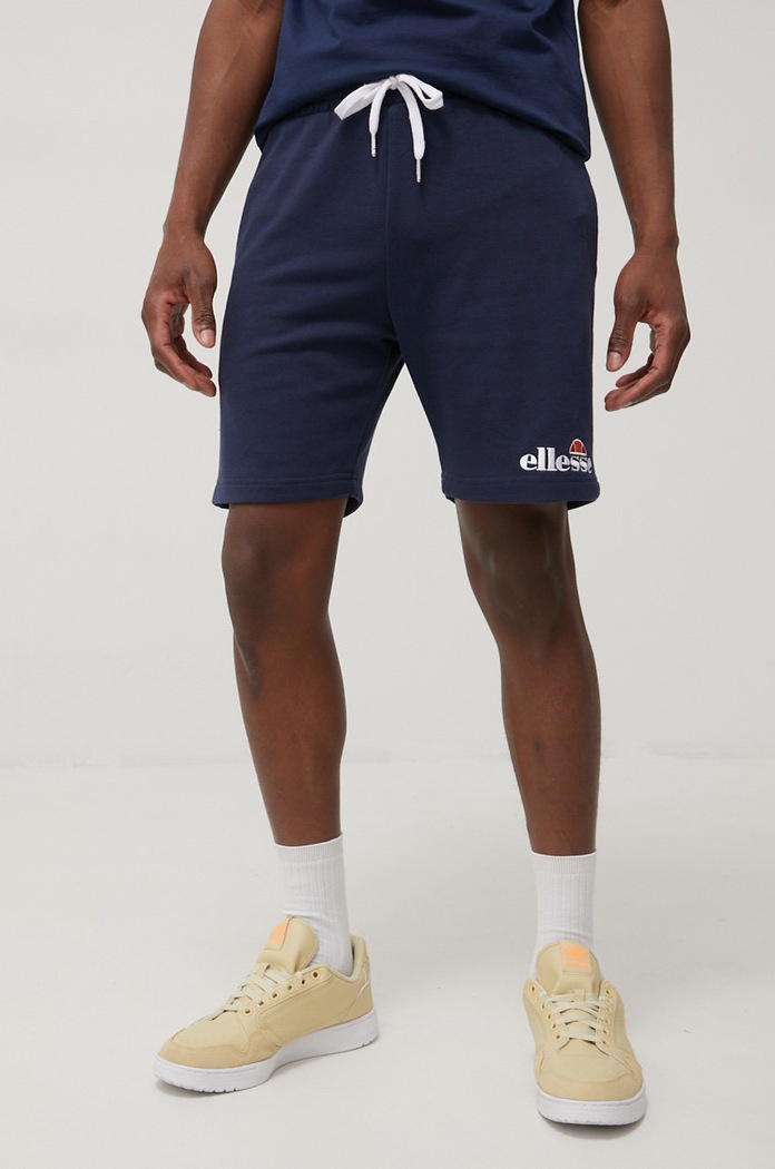 Ellesse szorty Silvan Fleece Short dzianina granatowy SHF09162