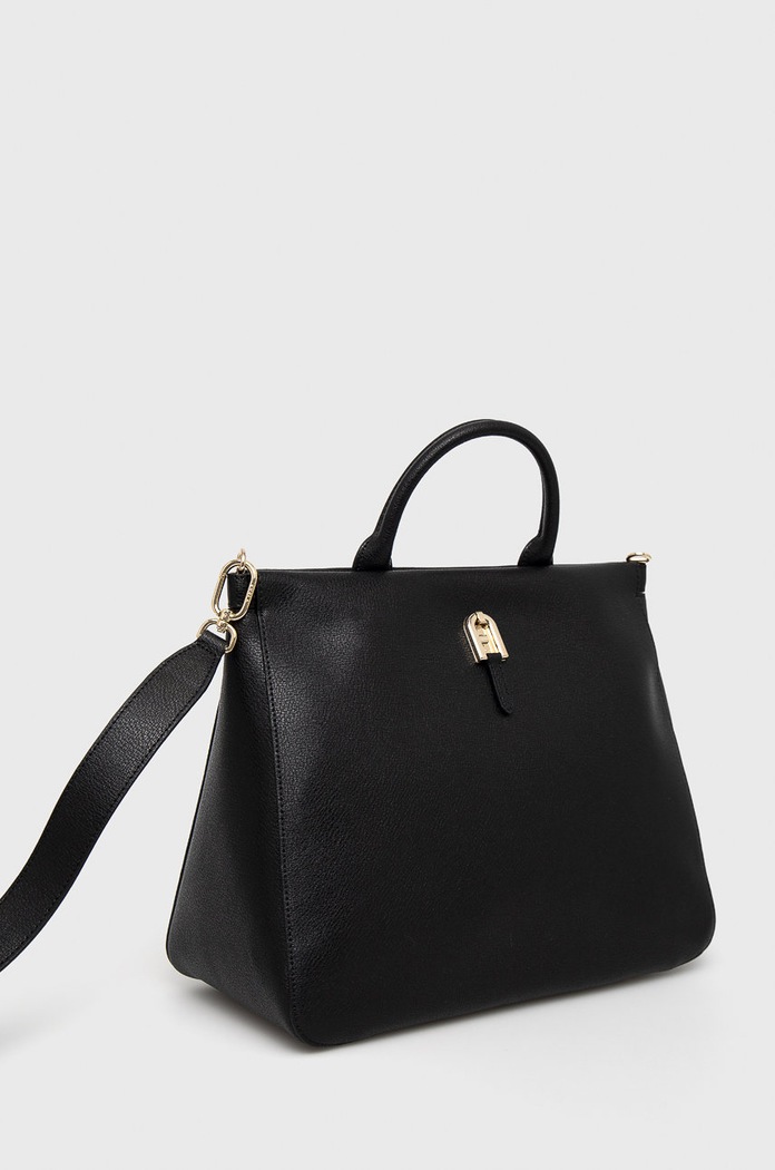 Akcesoria Furla Torebka skórzana Palazzo WB00361.AX0732.O6000 czarny