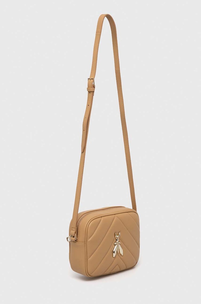 Kožená kabelka Patrizia Pepe CB0023.L004 béžová AW24