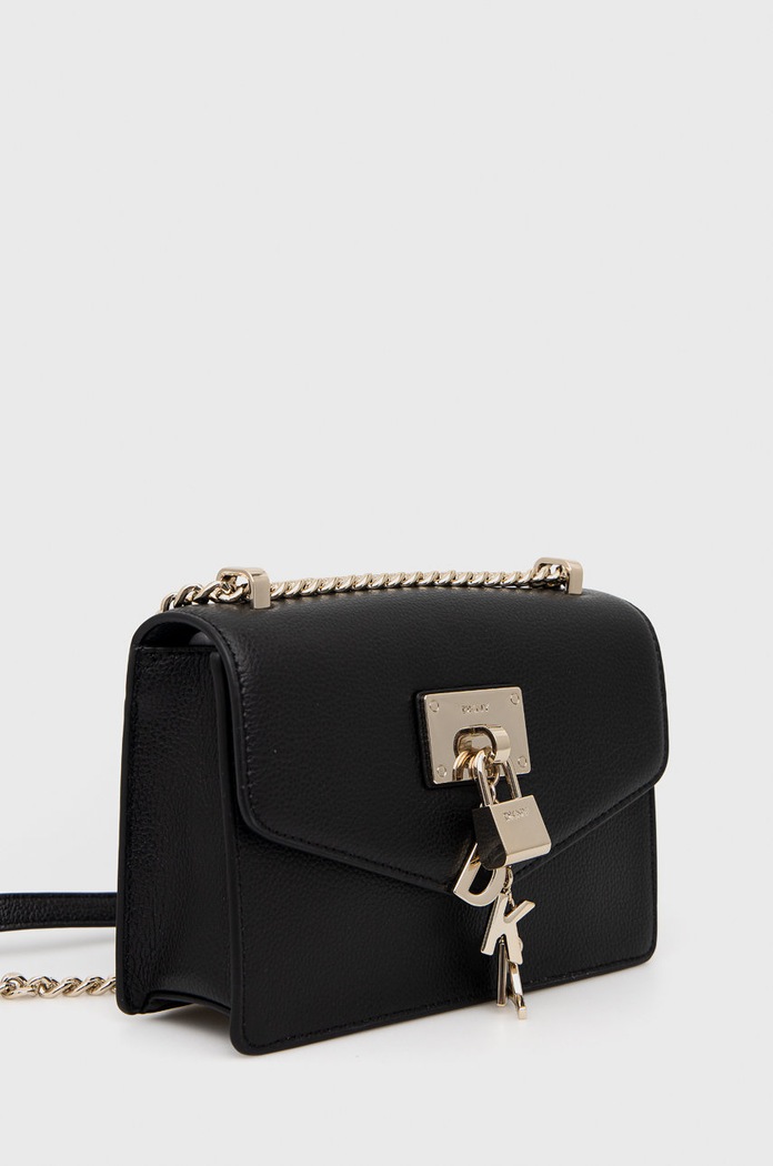Dkny torebka skórzana R923HC81 czarny SS22