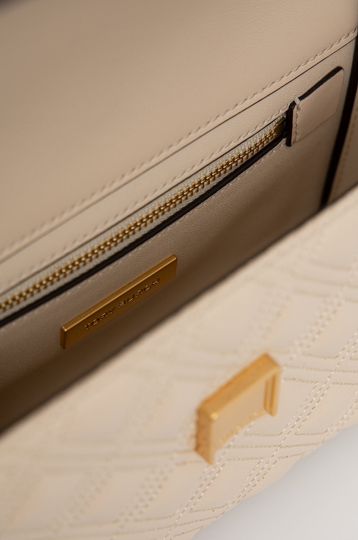 Tory Burch torebka skórzana Fleming Small 75576.122 beżowy