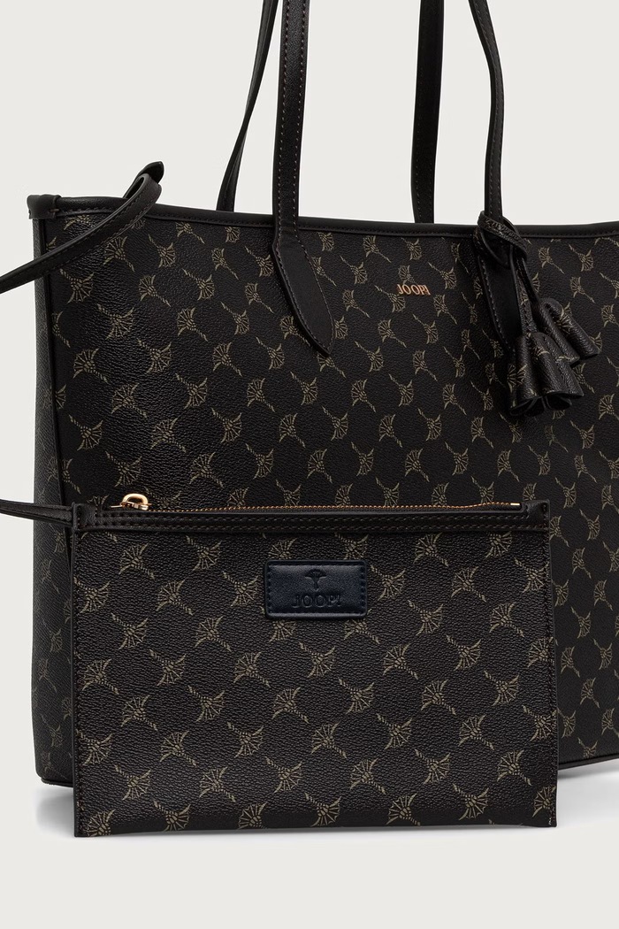 Torebka shopper damska z imitacji skóry Joop! brązowy 4140006140