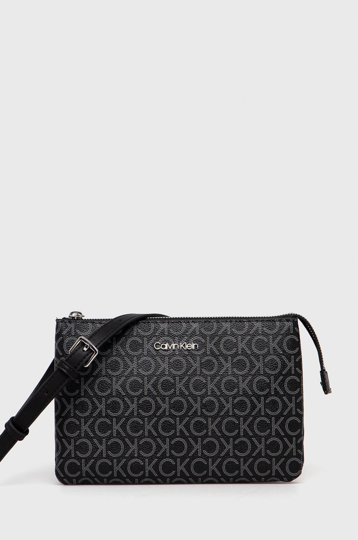 Calvin Klein torebka nie mieści A4 czarny K60K609417.PPYY