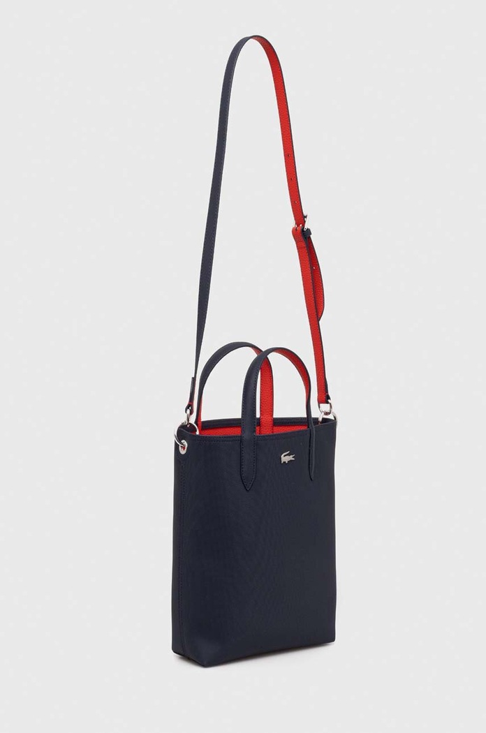 Oboustranná kabelka Lacoste NF2991AA námořnická modř AW23