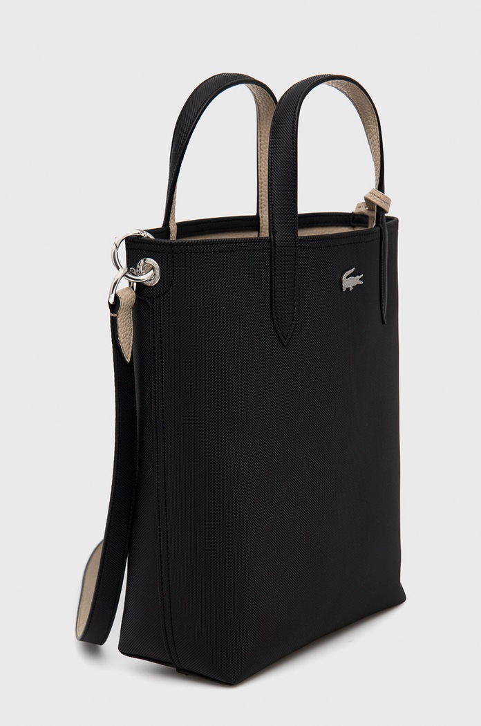 Obojstranná kabelka Lacoste NF2991AA béžová AW23