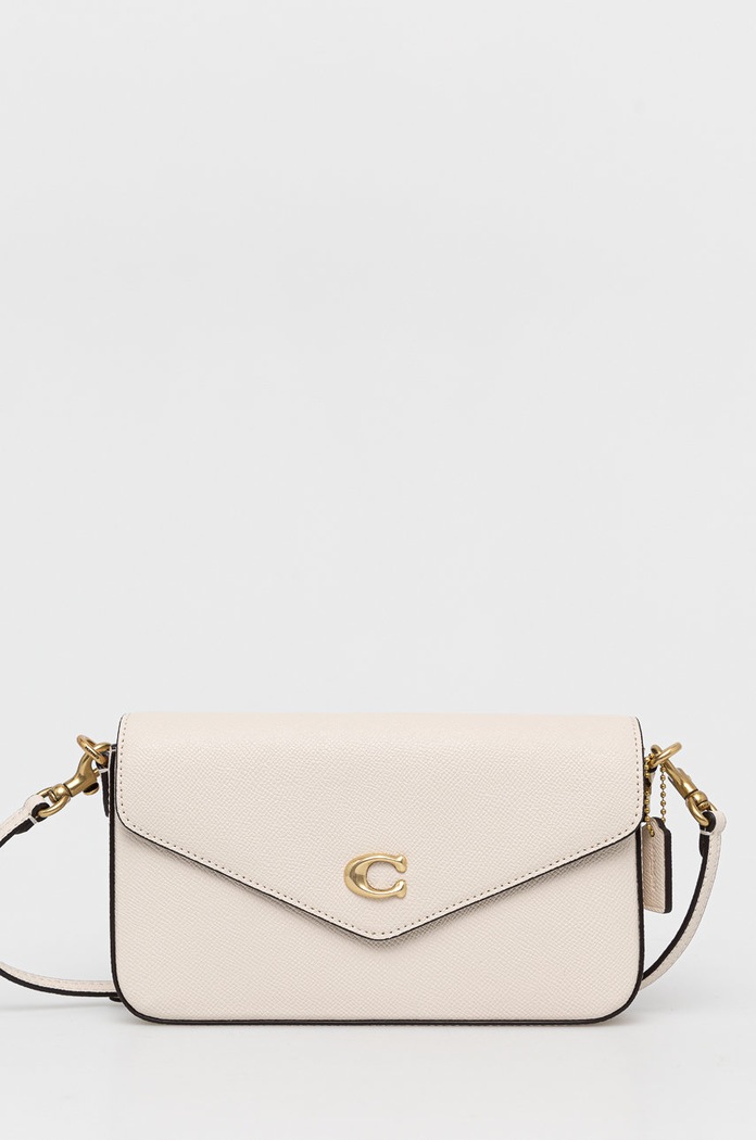 Coach torebka skórzana C8439 Wyn Crossbody skóra licowa beżowy C8439