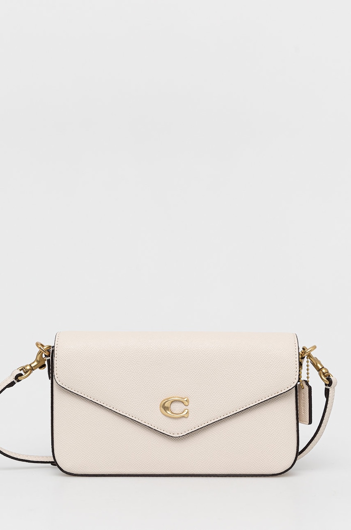Coach torebka skórzana C8439 Wyn Crossbody skóra licowa beżowy C8439