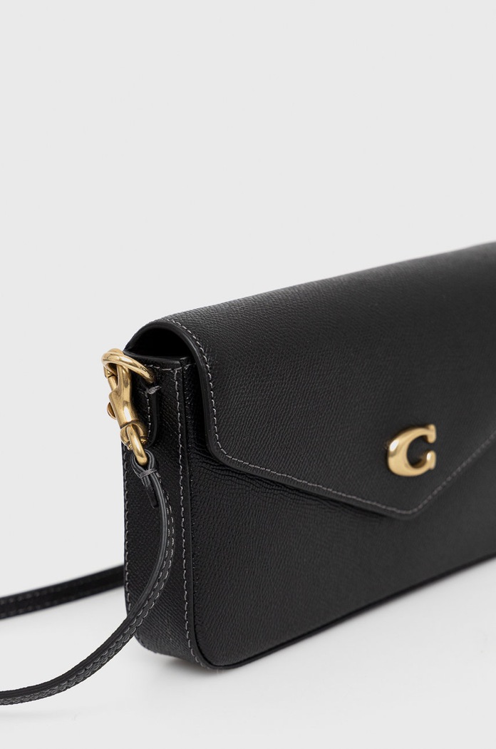 Coach poseta de piele C8439 negru AA00
