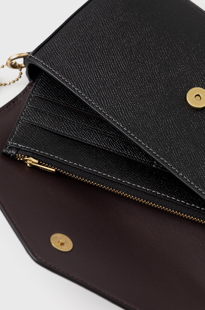 Coach poseta de piele C8439 negru