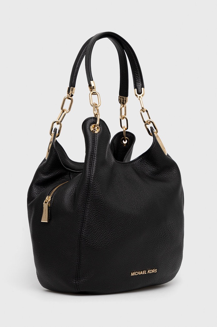 Kožená kabelka MICHAEL Michael Kors 30T9G0LE3L černá SS25