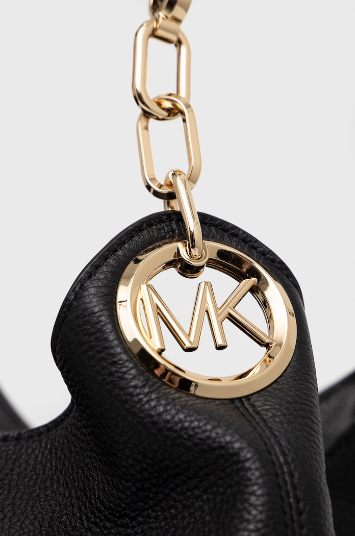 Kožená kabelka MICHAEL Michael Kors černá 30T9G0LE3L