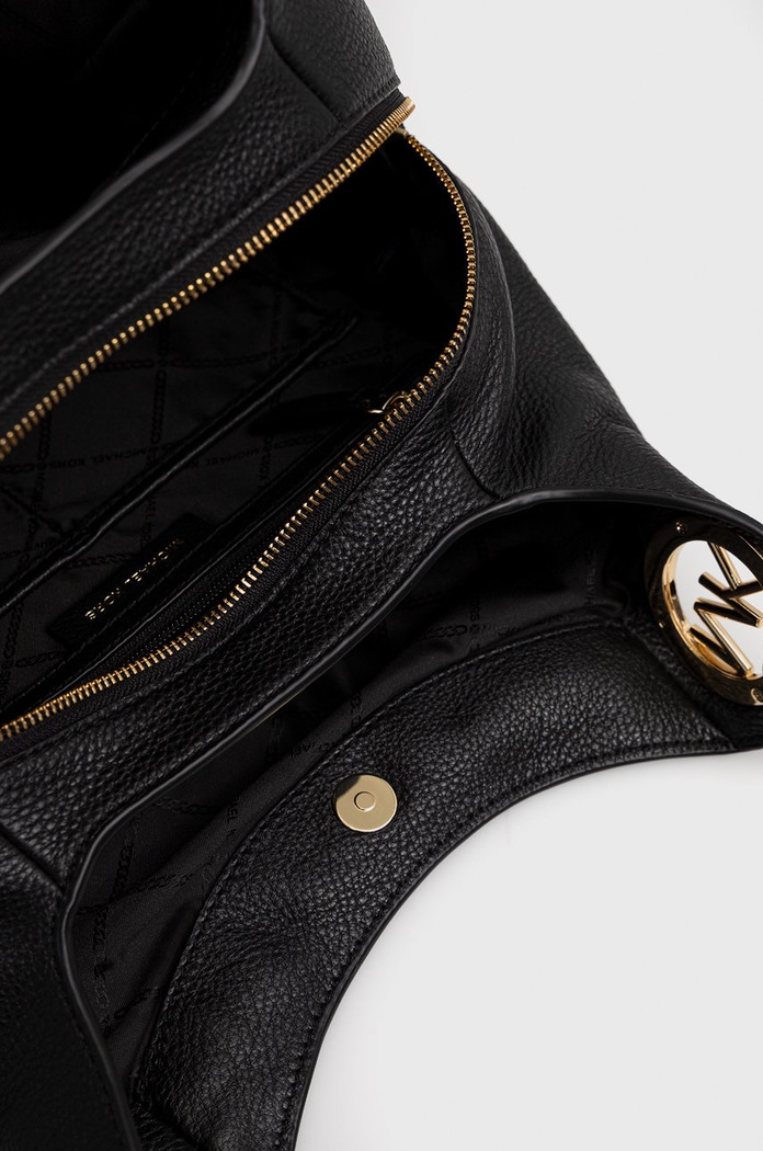 Kožená kabelka MICHAEL Michael Kors 30T9G0LE3L černá