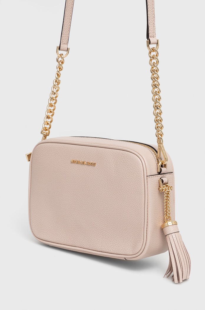 Δερμάτινη τσάντα MICHAEL Michael Kors 32F7GGNM8L ροζ SS26