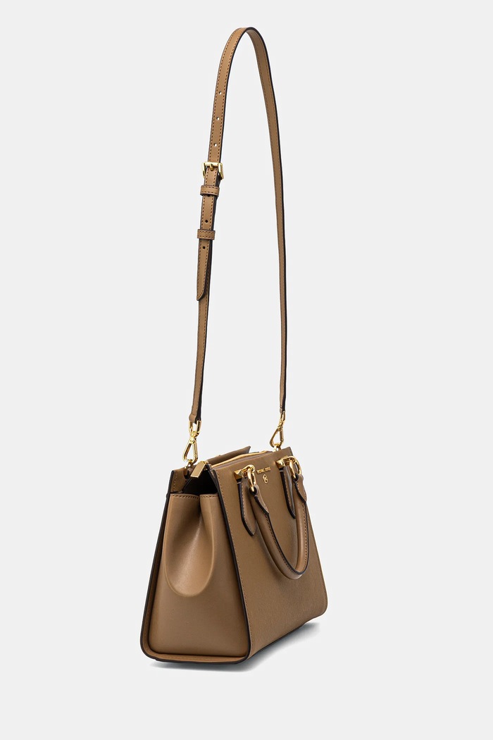 MICHAEL Michael Kors torebka skórzana 30S2G6AS2L beżowy SS25