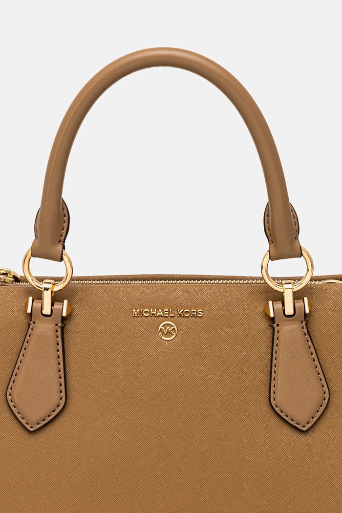 Akcesoria MICHAEL Michael Kors torebka skórzana 30S2G6AS2L beżowy