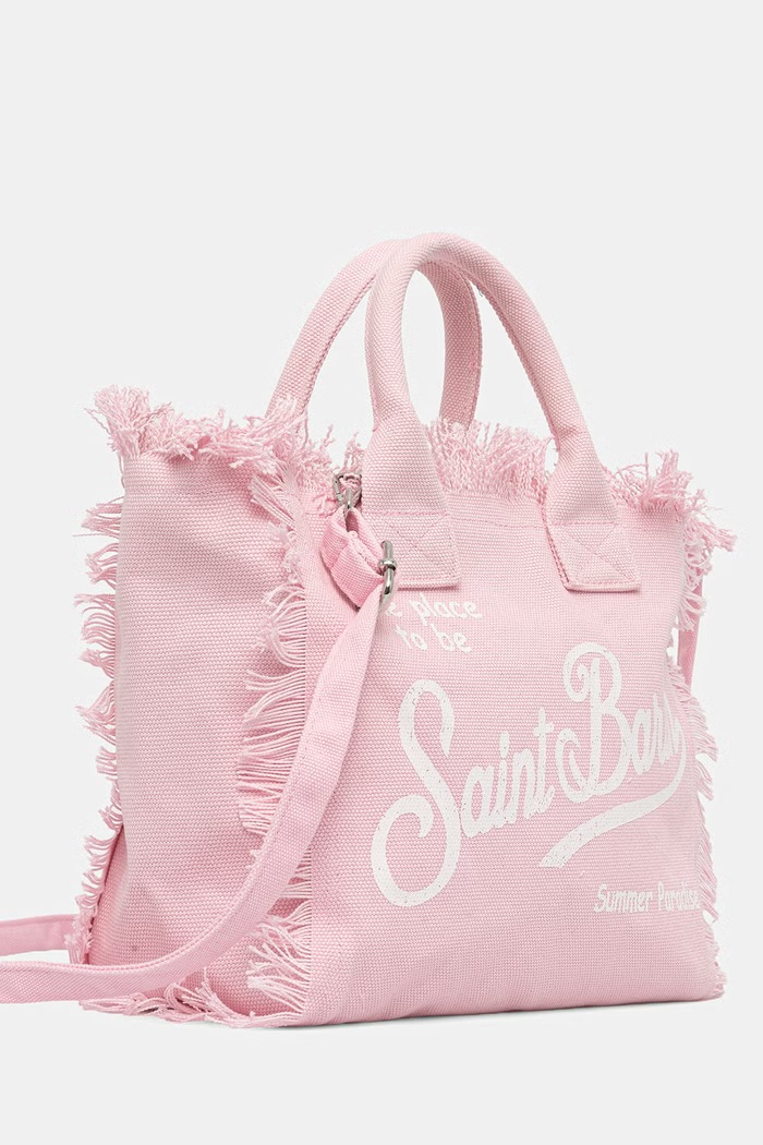 MC2 Saint Barth tote Γυναικεία από βαμβάκι COL0001 ροζ AA00