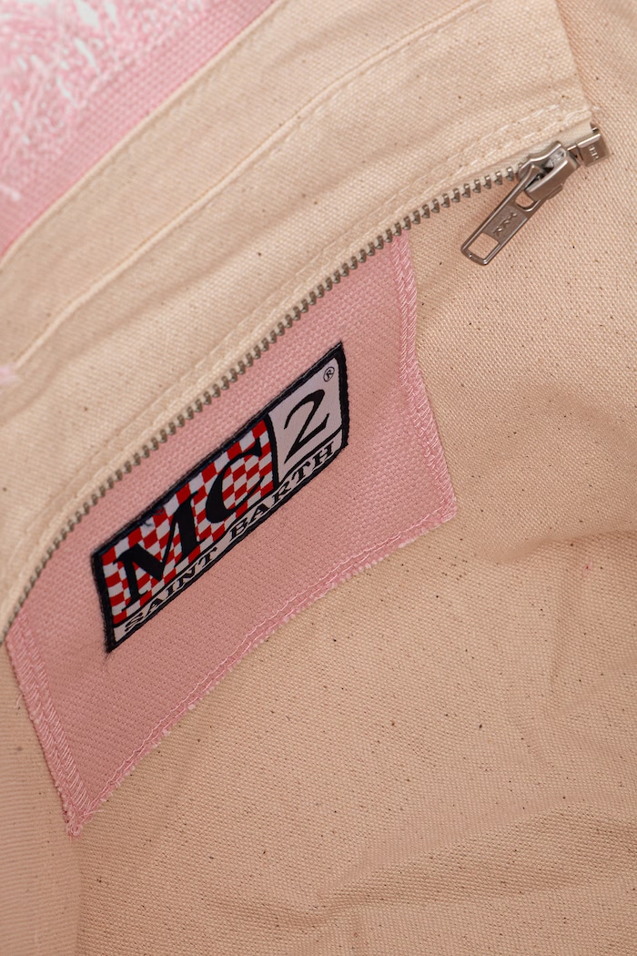 MC2 Saint Barth tote Γυναικεία από βαμβάκι COL0001 ροζ