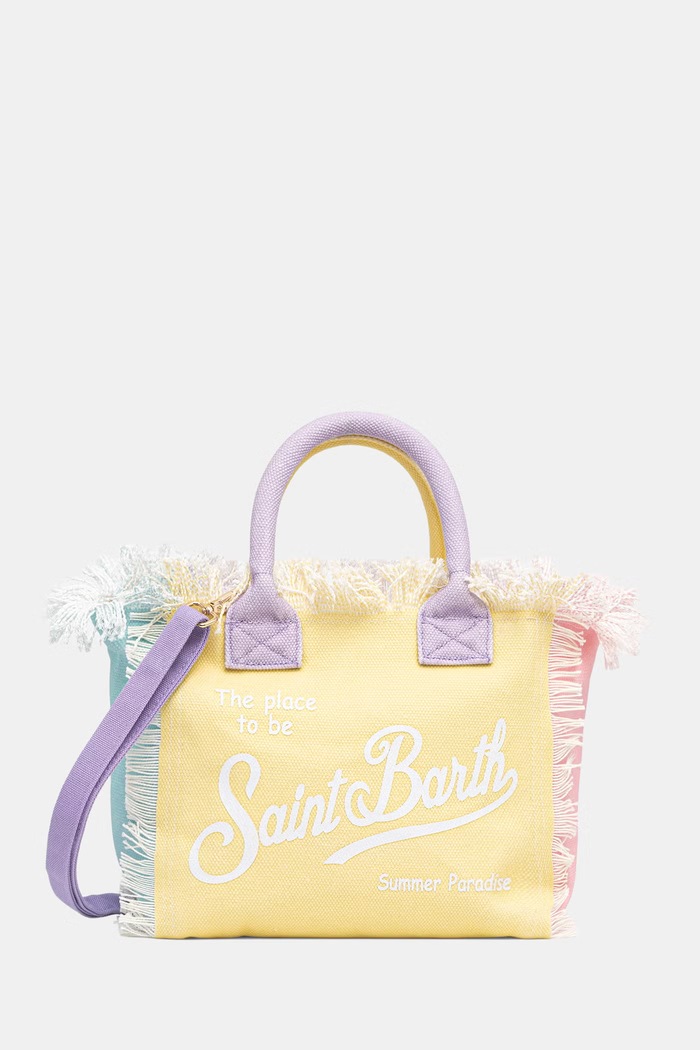 Accesorii MC2 Saint Barth tote bag pentru femei din bumbac COL0001 violet