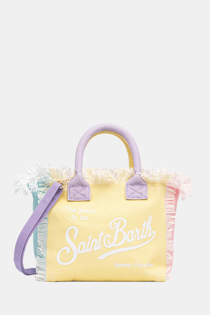 Accesorii MC2 Saint Barth tote bag pentru femei din bumbac COL0001 violet
