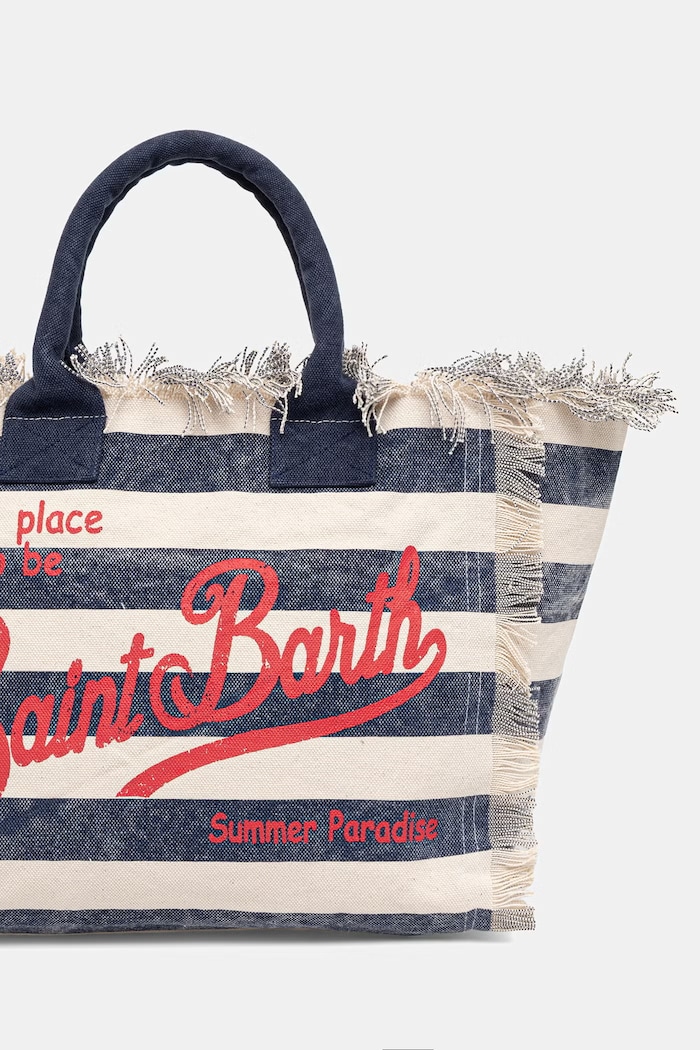 Doplnky MC2 Saint Barth kabelka typu tote dámska VANI001 tmavomodrá