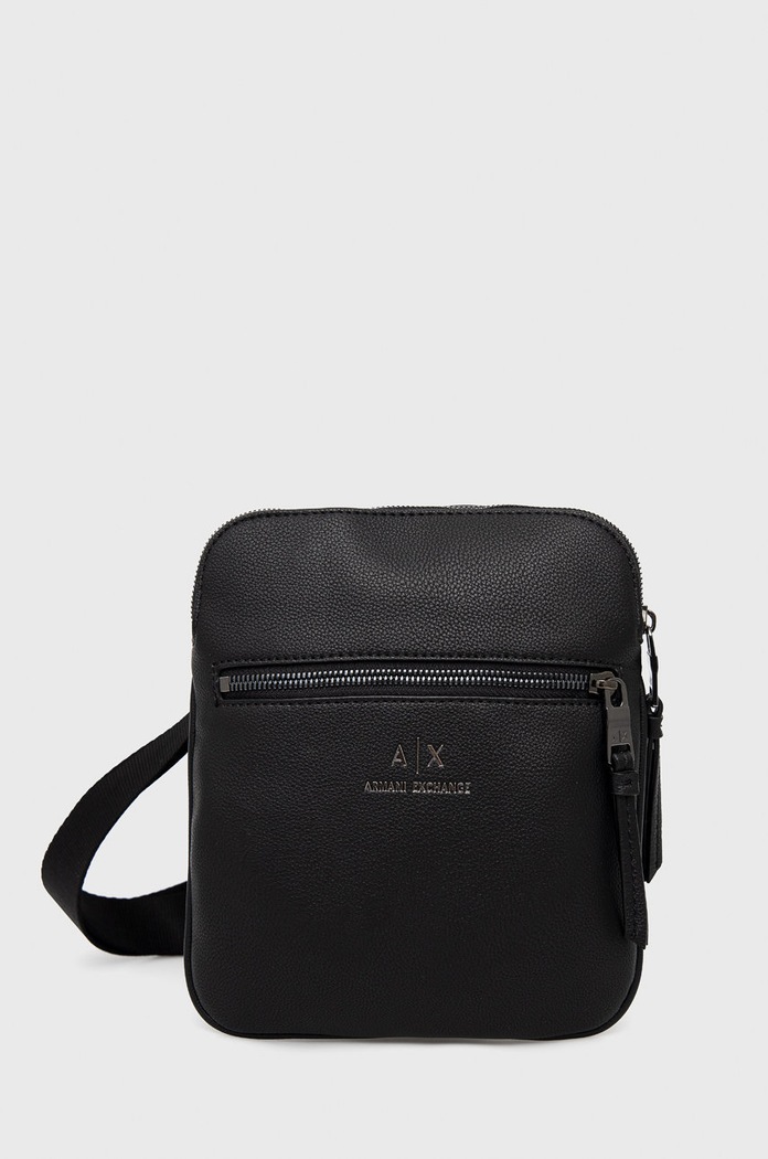 Armani Exchange saszetka nie mieści A4 czarny 952391.CC830