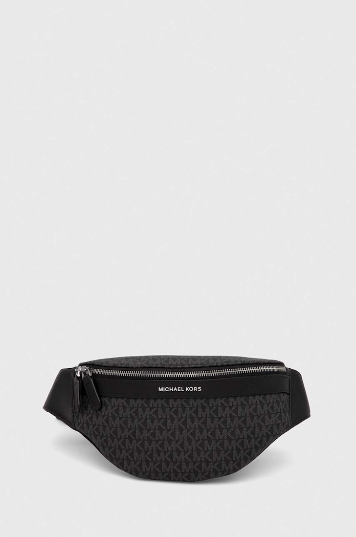 Torba oko struka Michael Kors imitacija zrnate kože crna 33S0LGYC1B