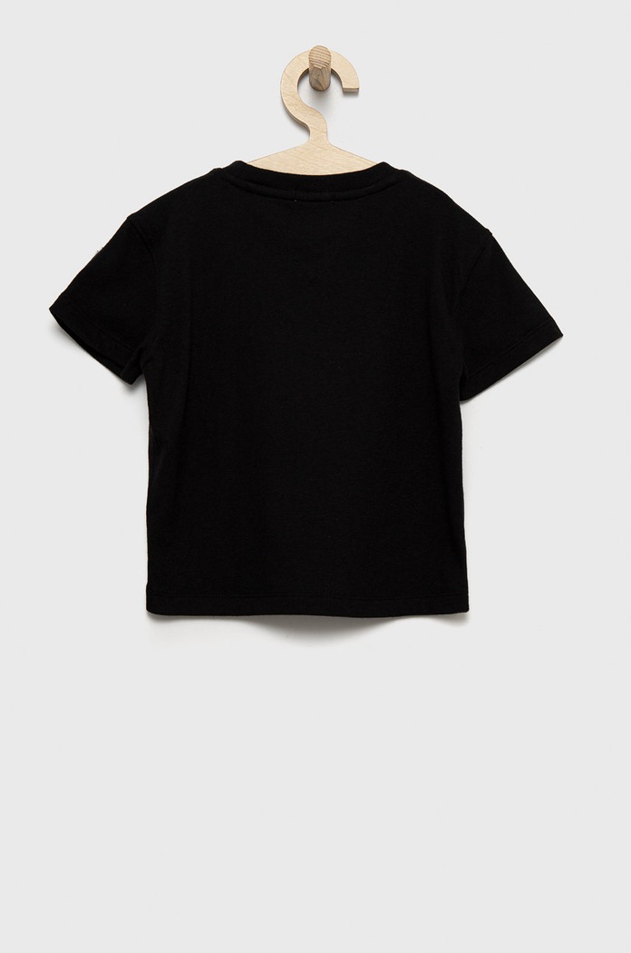 Dětské bavlněné tričko Tommy Hilfiger KS0KS00240.PPYY černá SS22