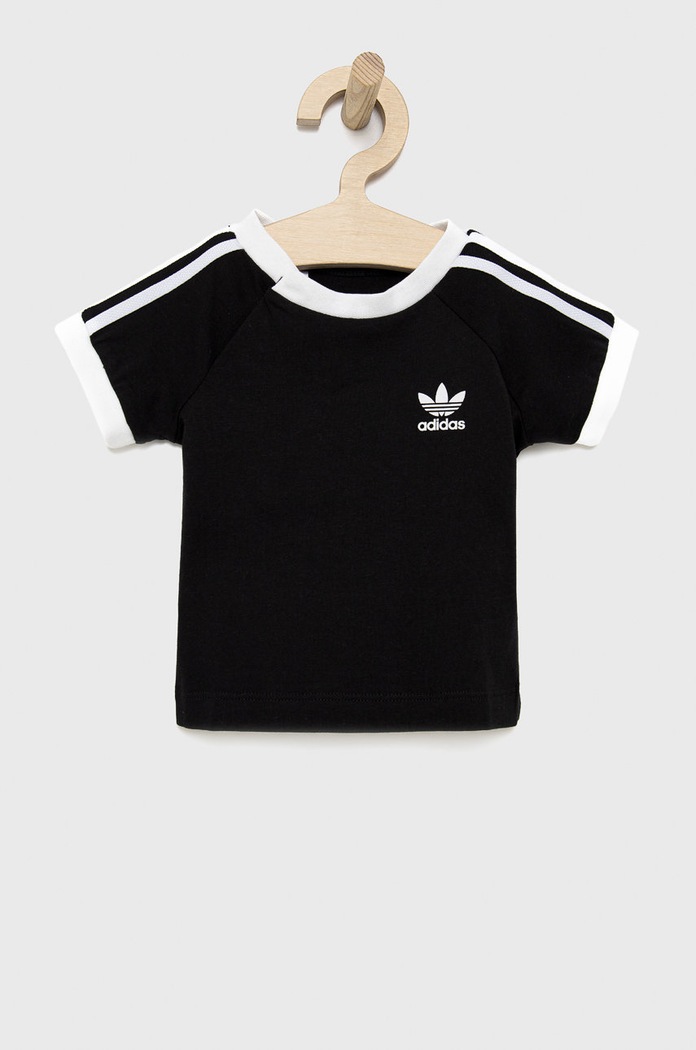 adidas Originals - Παιδικό μπλουζάκι απλικέ μαύρο H35545